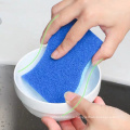 Kitchen cleaning scrubber cellulose sponge scrub with scouring pad